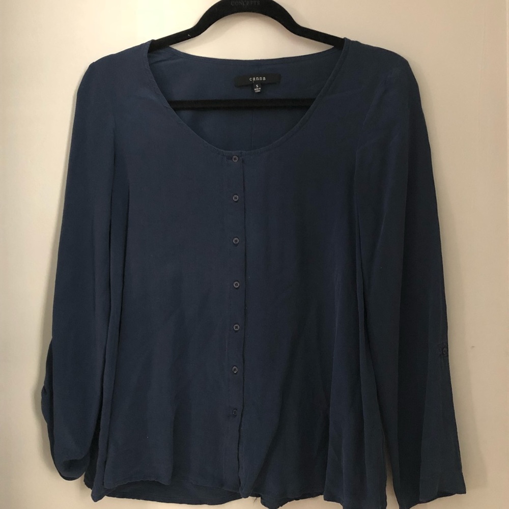 Silk flowy top